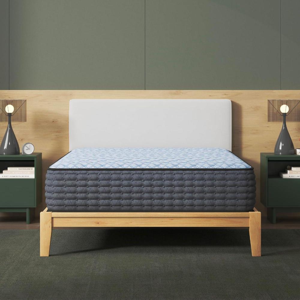 imageSignature Design By Ashley Destin Cove Plush Queen Hybrid Mattress Stretch Knit Cooling Cover Memory Foam Wrapped Coil Unit 60 W x 795 D x 15 H Blue14