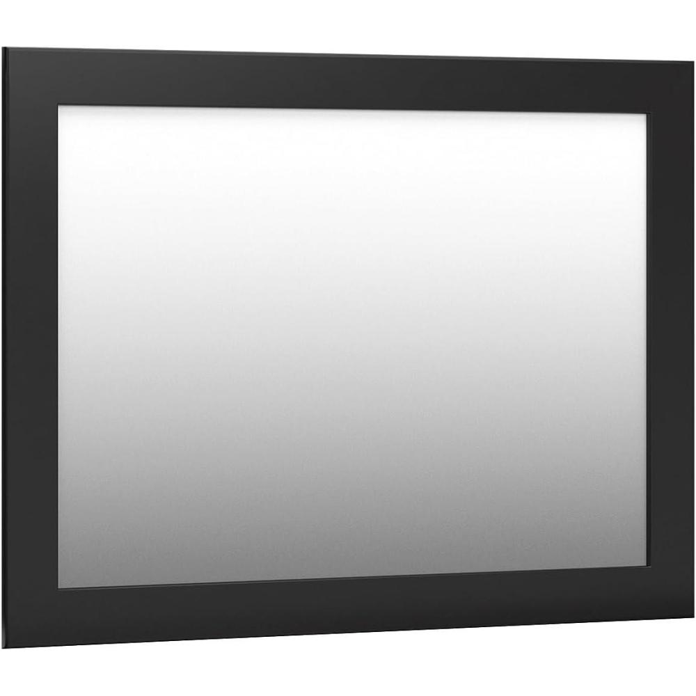imageSignature Design by Ashley Maribel Traditional Bedroom Mirror with Thick Frame Black