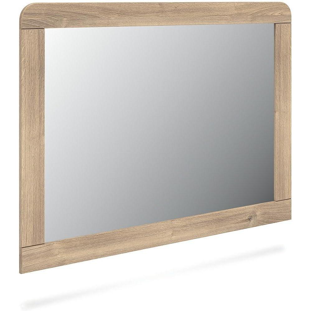 imageSignature Design by Ashley Prandefort Casual Bedroom Mirror with Thick Frame Light Brown