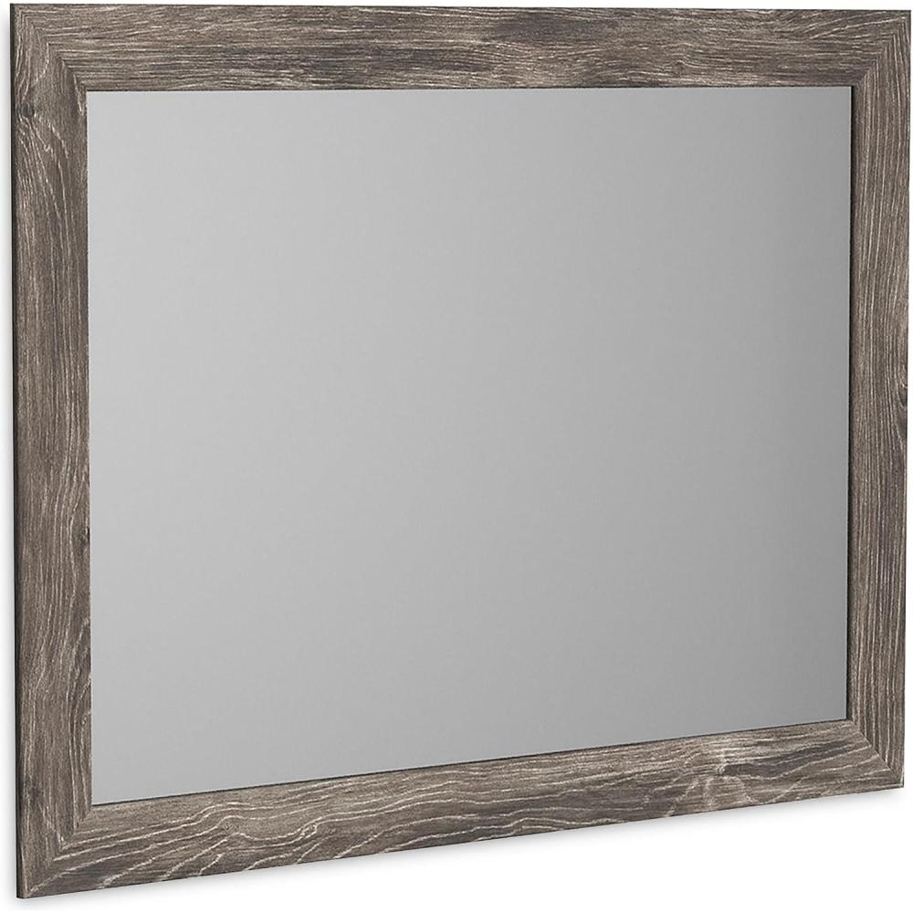 imageSignature Design by Ashley Ralinksi Rustic Bedroom Mirror with Thick Frame Gray