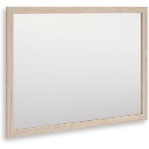 Signature Design by Ashley Birkmore Casual Bedroom Mirror with Thin Frame, Light Brown