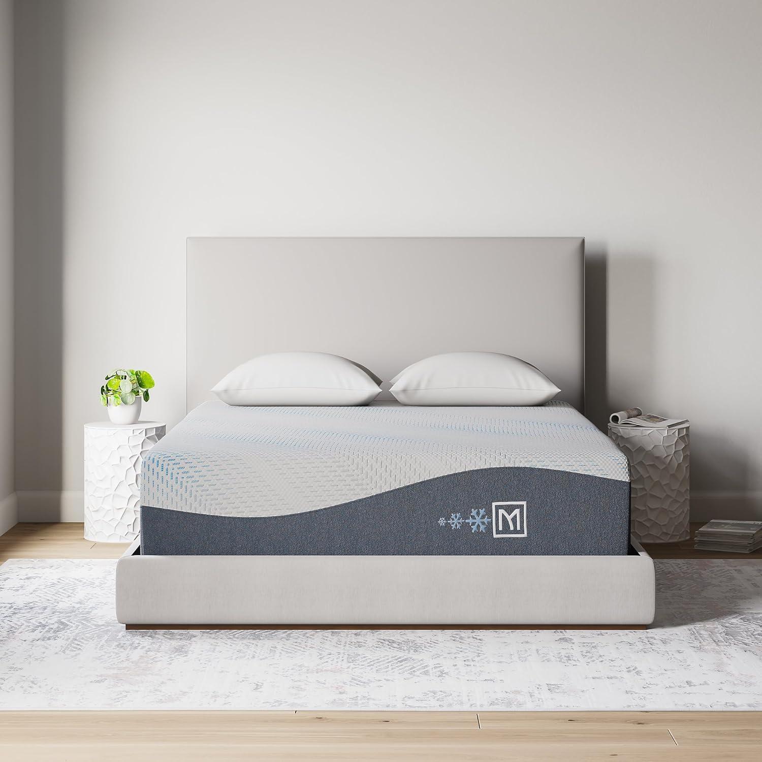 imageSignature Design by Ashley Millennium Luxury Plush Gel Latex Hybrid 15 Inch Mattress Queen WhiteKing