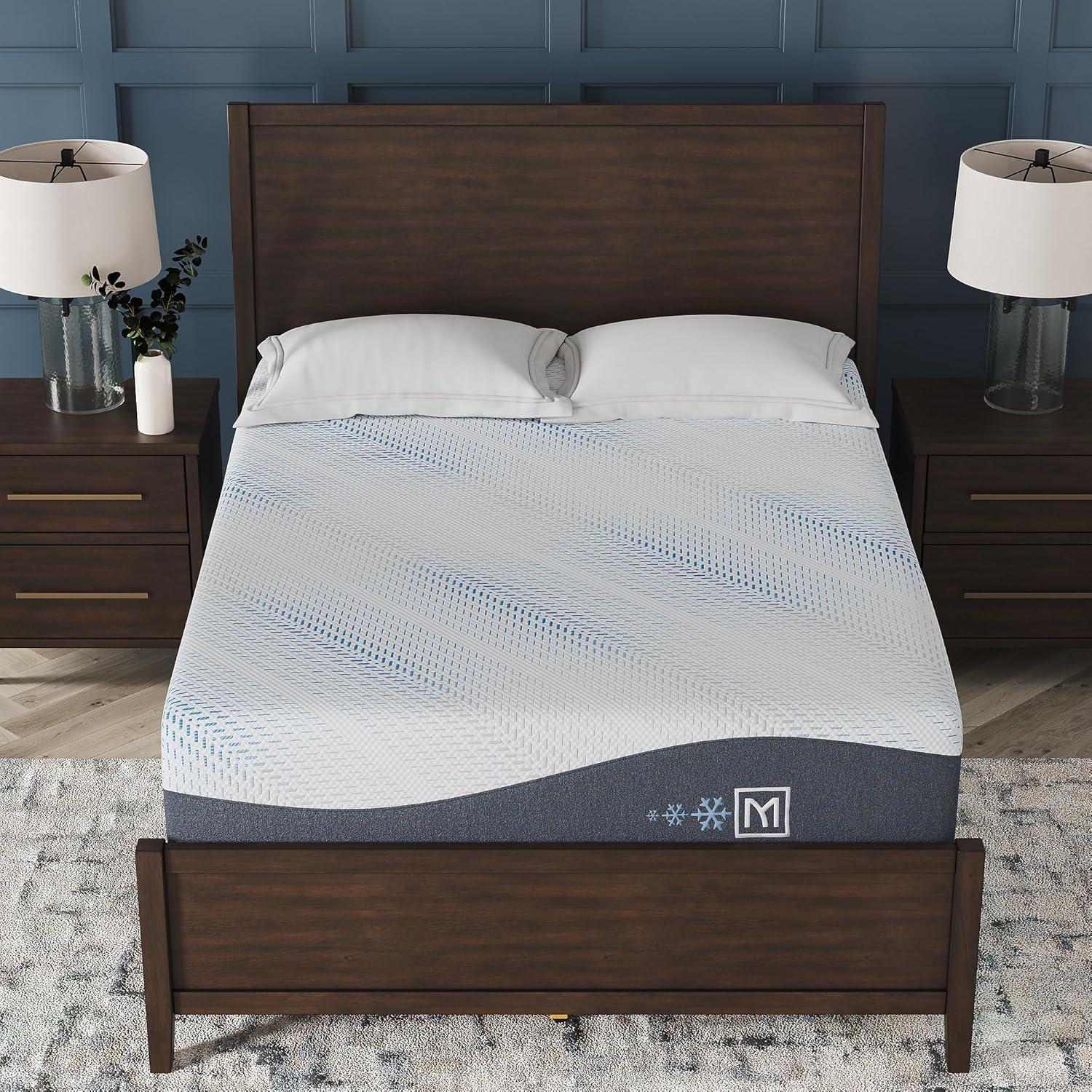 imageSignature Design by Ashley Millennium Luxury Plush Gel Latex Hybrid 15 Inch Mattress Queen WhiteKing