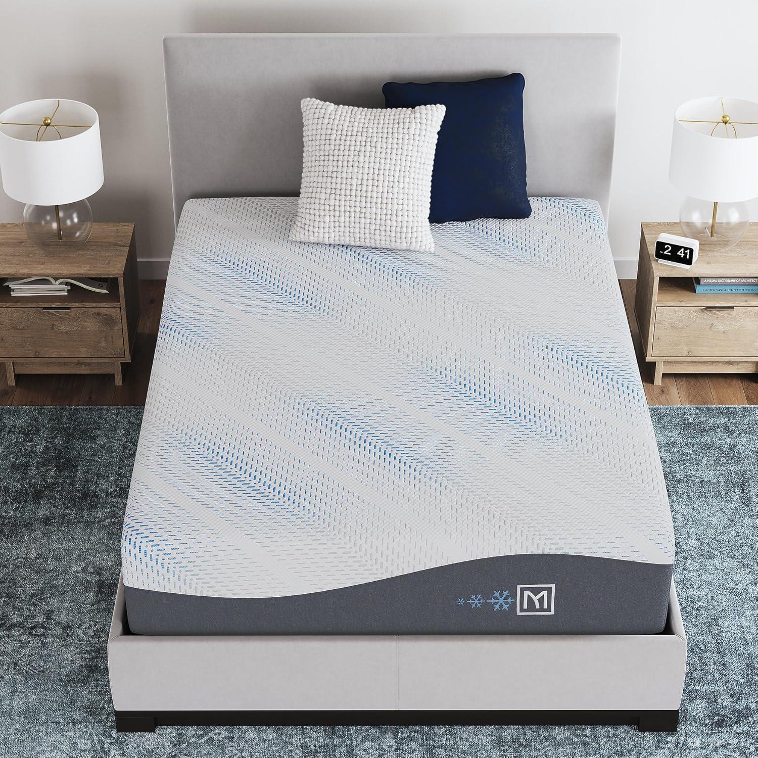imageSignature Design by Ashley Millennium Luxury Plush Gel Latex Hybrid 15 Inch Mattress Queen WhiteKing