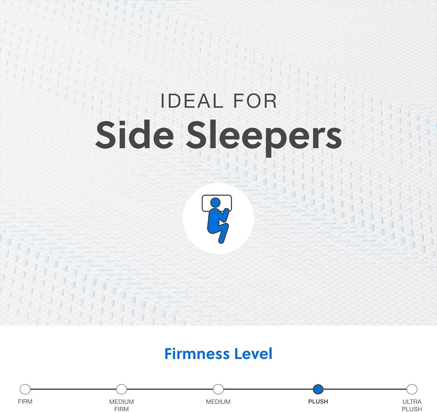 imageSignature Design by Ashley Millennium Luxury Plush Gel Latex Hybrid 15 Inch Mattress Queen WhiteKing
