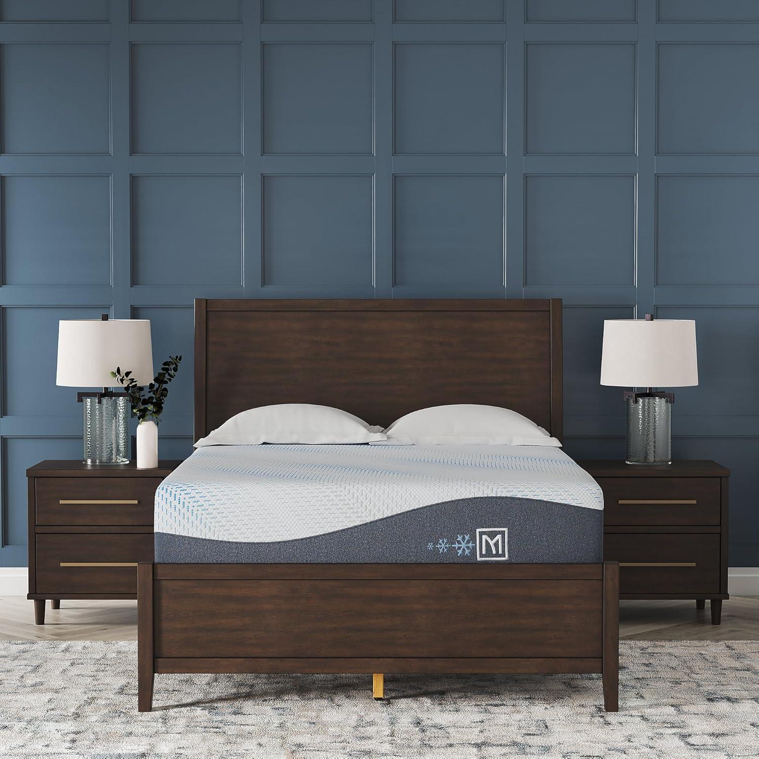 imageSignature Design by Ashley Millennium Luxury Plush Gel Latex Hybrid 15 Inch Mattress Queen WhiteQueen