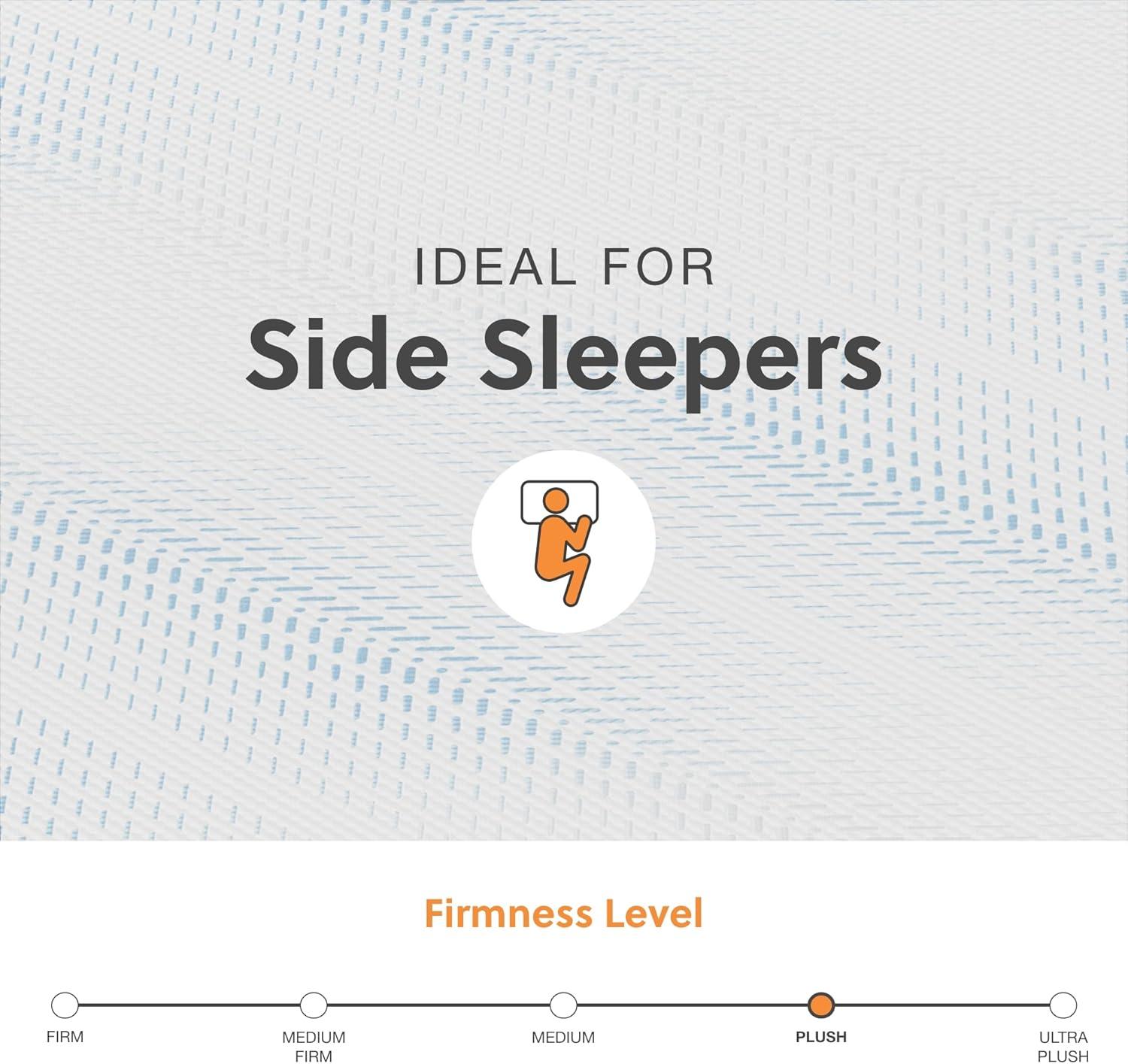 imageSignature Design by Ashley Millennium Luxury Plush Gel Latex Hybrid 15 Inch Mattress Queen WhiteQueen