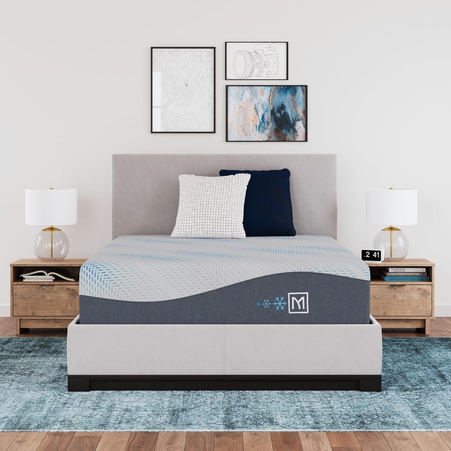 imageSignature Design by Ashley Millennium Luxury Plush Gel Latex Hybrid 15 Inch Mattress Queen WhiteQueen