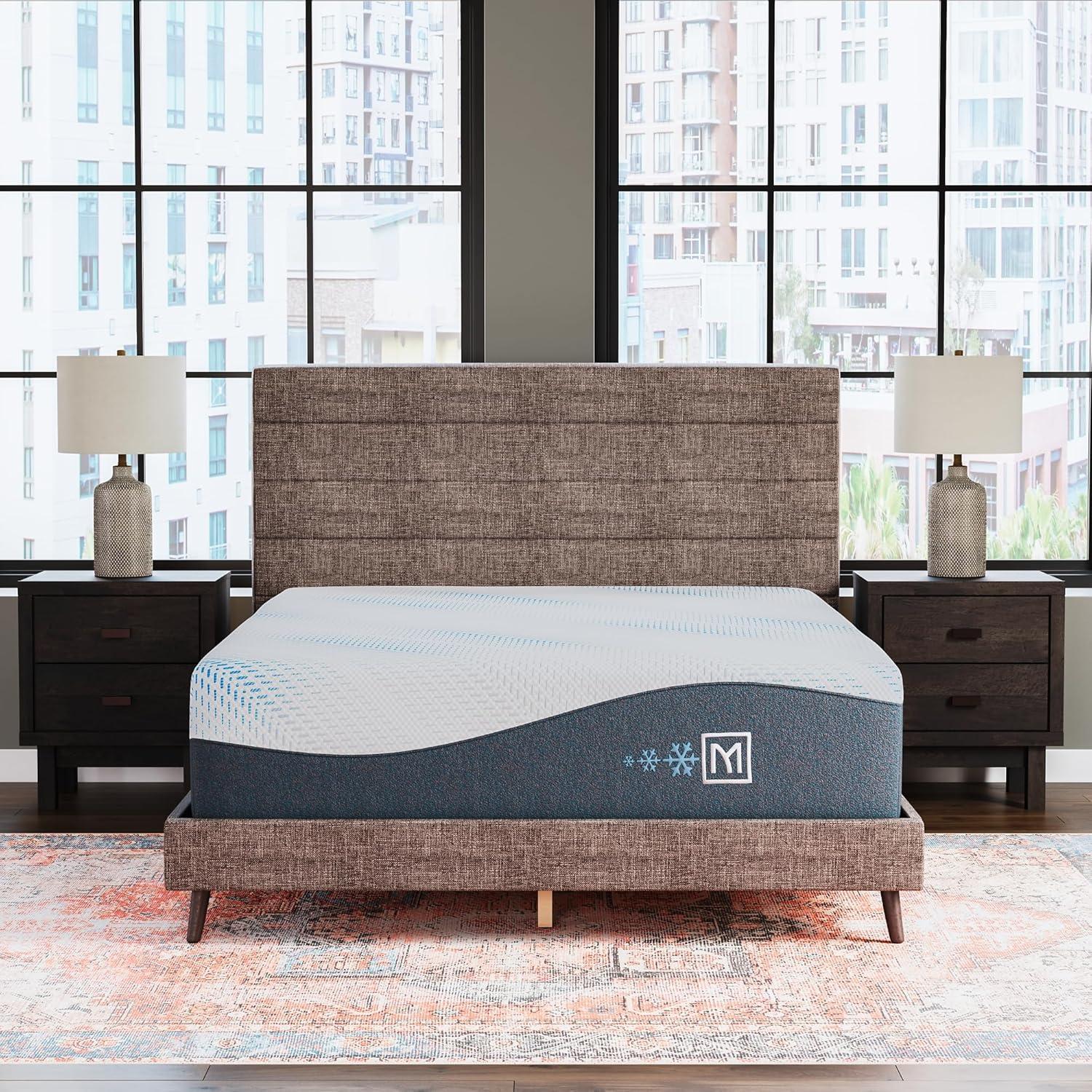 imageSignature Design by Ashley Millennium Luxury Plush Gel Latex Hybrid 15 Inch Mattress Queen WhiteQueen
