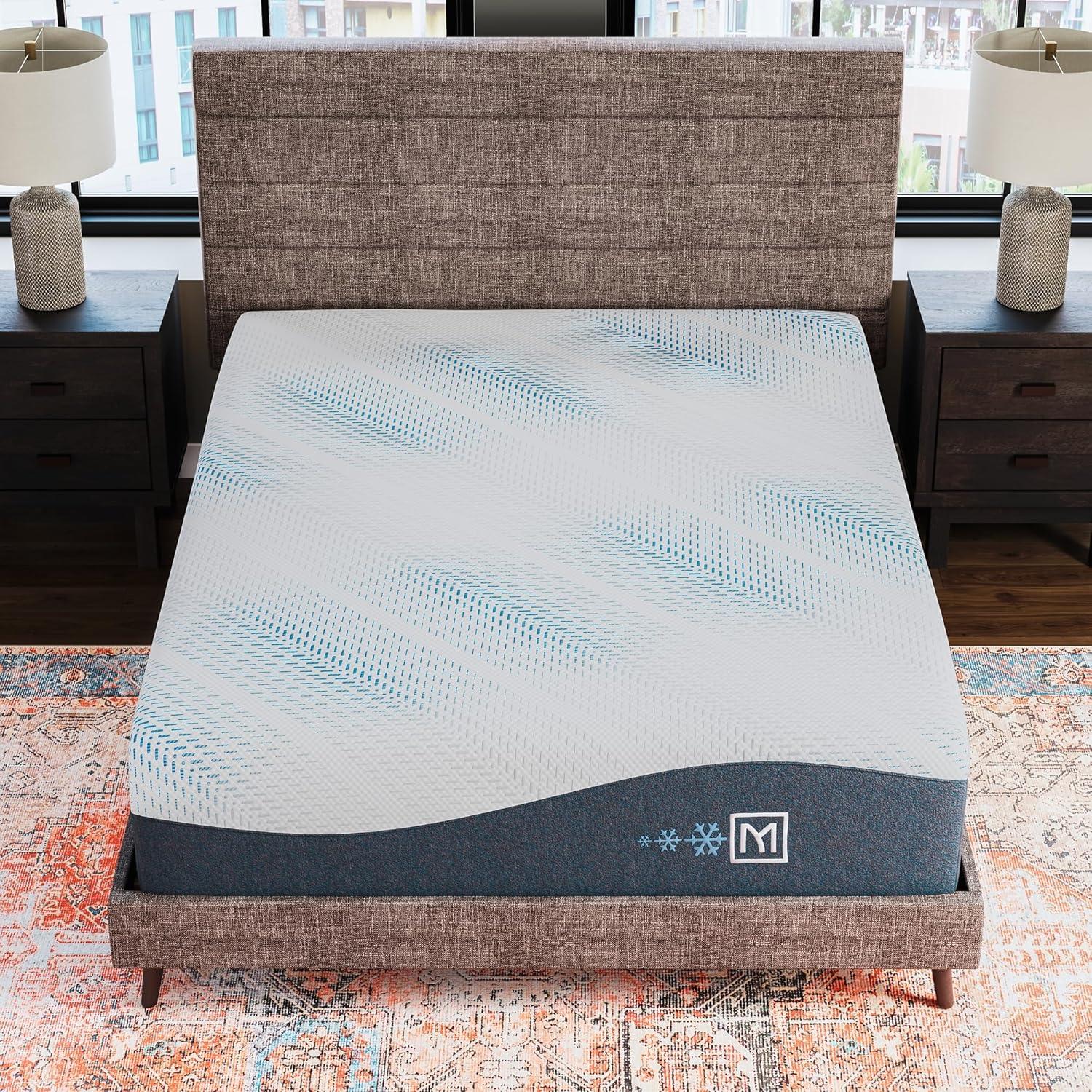imageSignature Design by Ashley Millennium Luxury Plush Gel Latex Hybrid 15 Inch Mattress Queen WhiteQueen