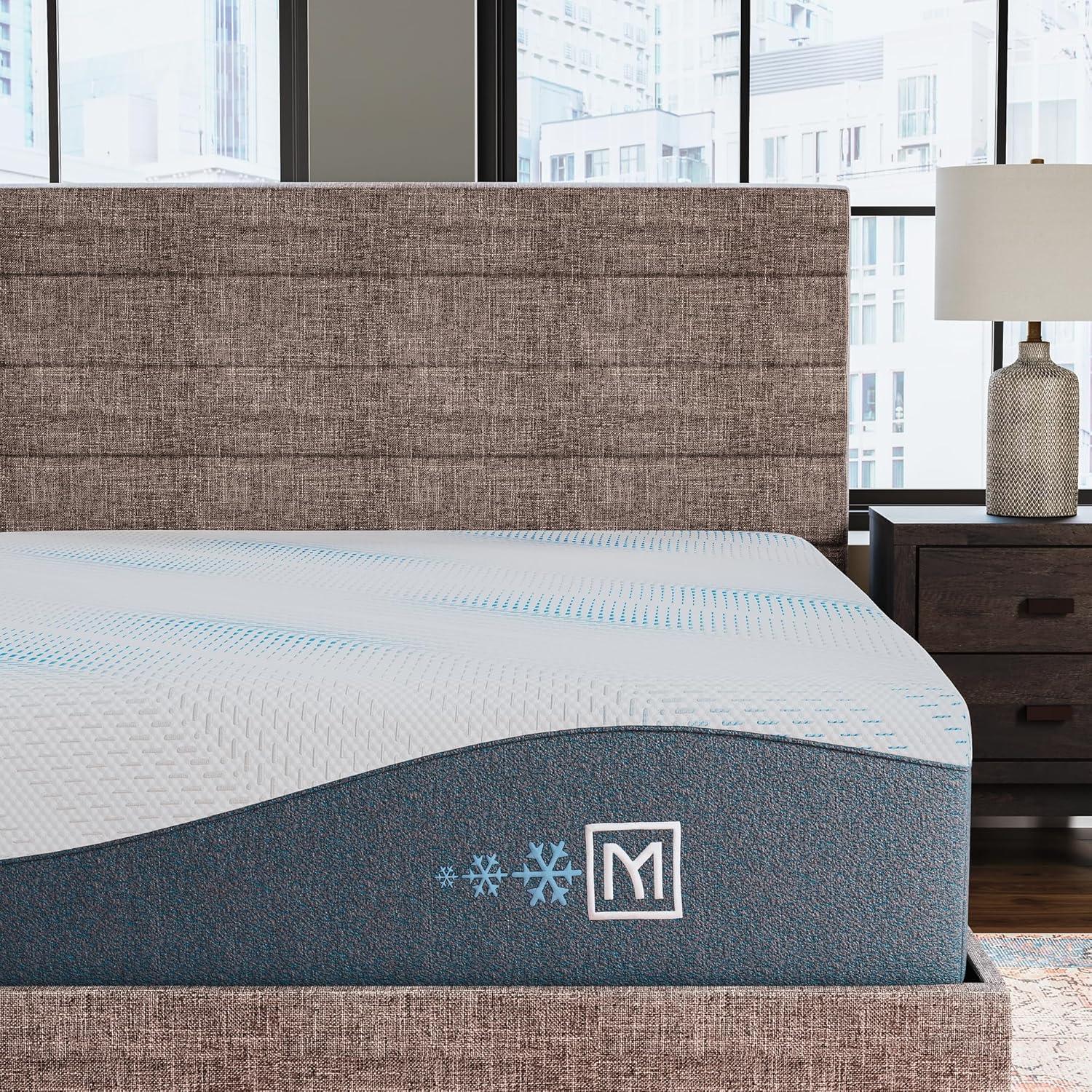 imageSignature Design by Ashley Millennium Luxury Plush Gel Latex Hybrid 15 Inch Mattress Queen WhiteQueen