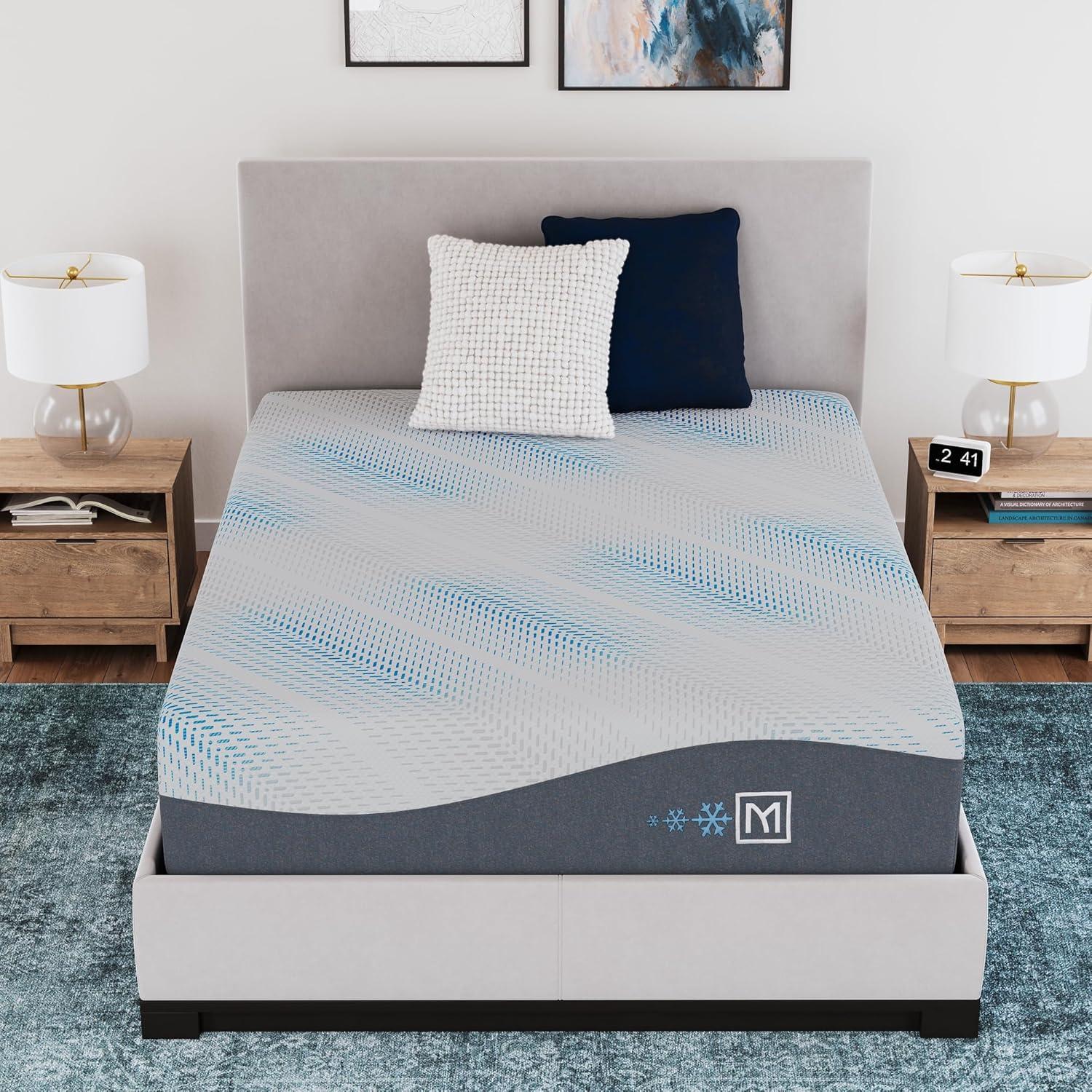 imageSignature Design by Ashley Millennium Luxury Plush Gel Latex Hybrid 15 Inch Mattress Queen WhiteQueen