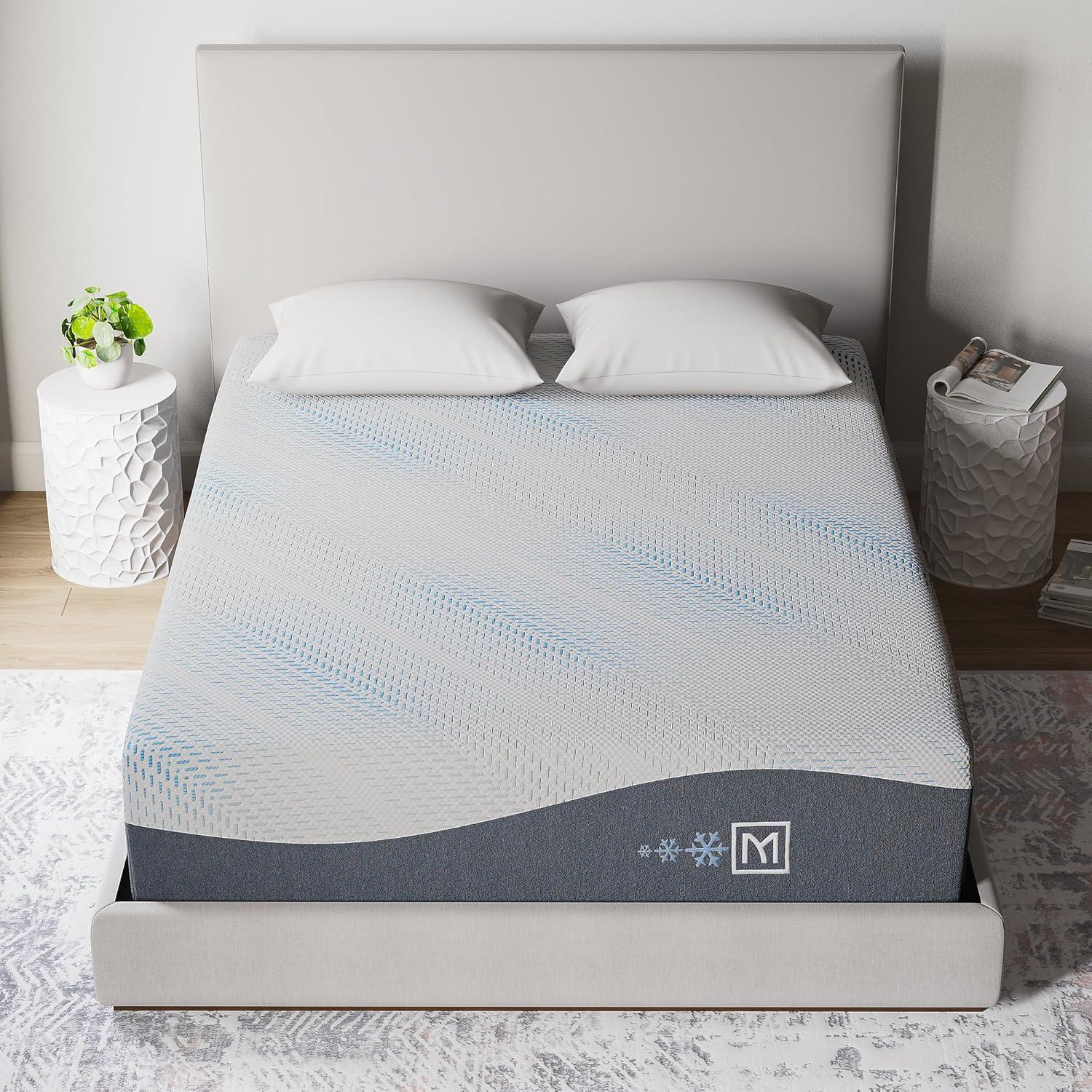 imageSignature Design by Ashley Millennium Luxury Plush Gel Latex Hybrid 15 Inch Mattress Queen WhiteQueen
