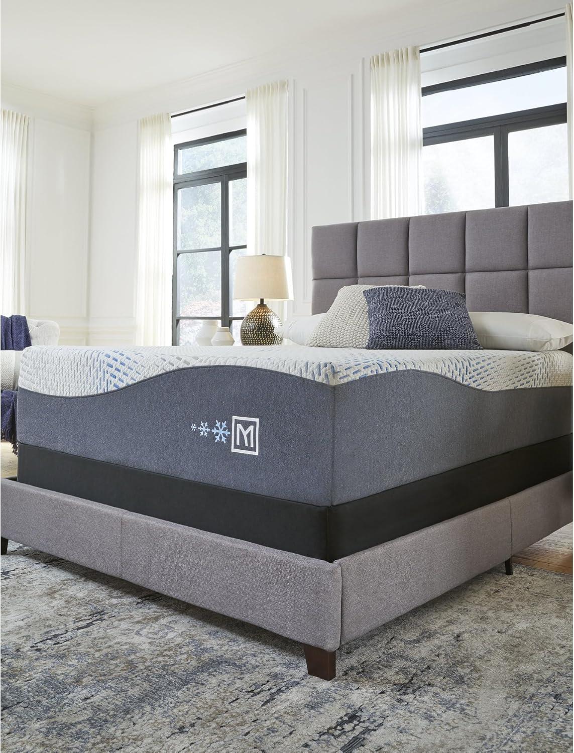 imageSignature Design by Ashley Millennium Luxury Plush Gel Latex Hybrid 15 Inch Mattress Queen WhiteQueen