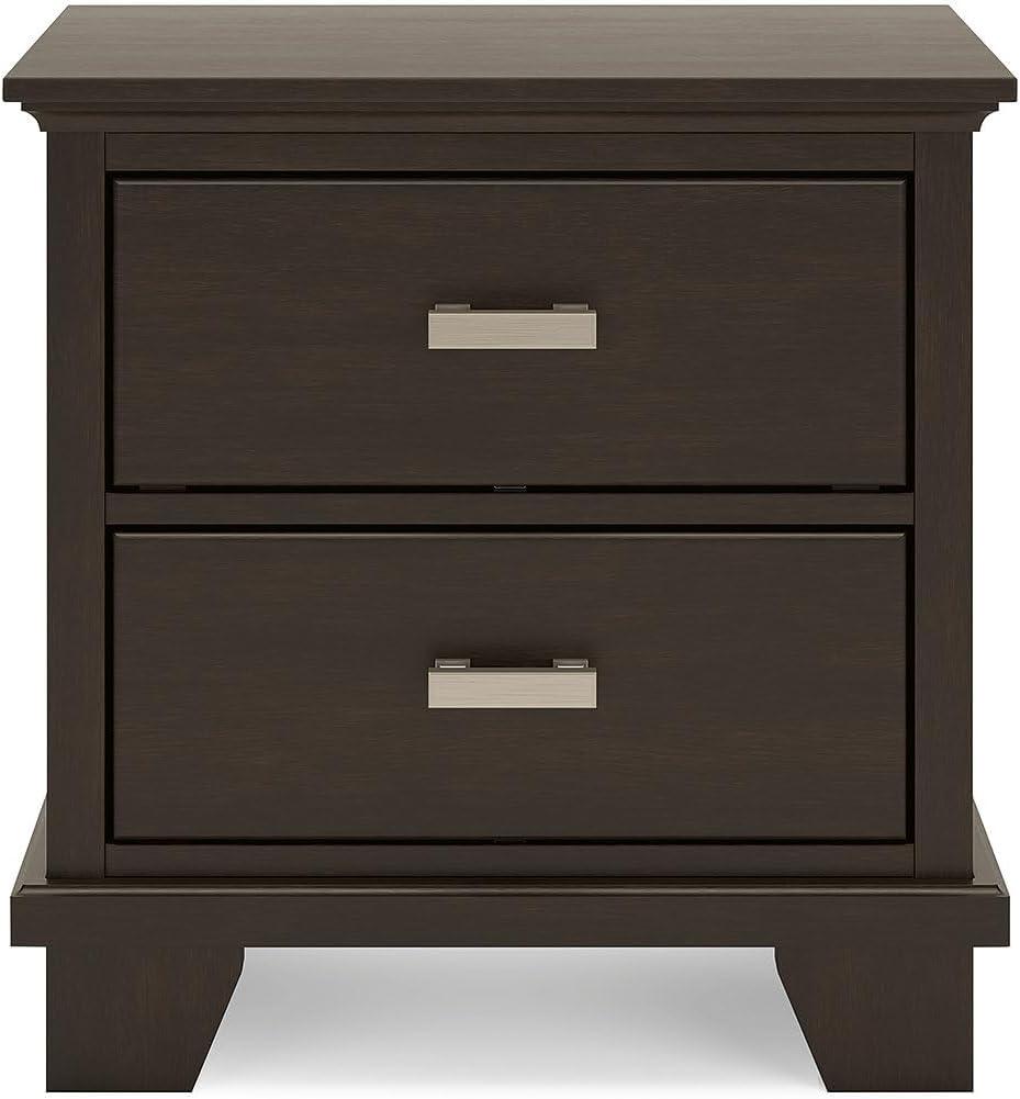 imageSignature Design by Ashley Covetown Contemporary 2Drawer Nightstand Dark Brown