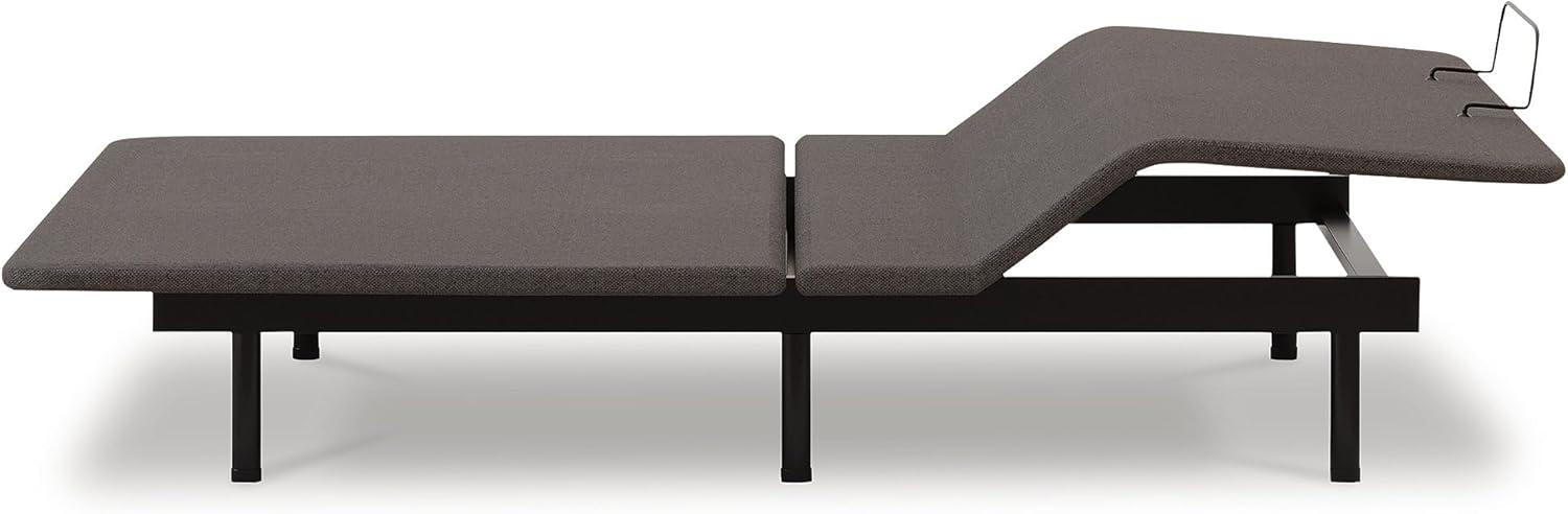 imageSignature Design by Ashley HeadFoot Model Good Traditional California King Adjustable Head amp Foot Base with USB Ports and Remote Control Charcoal