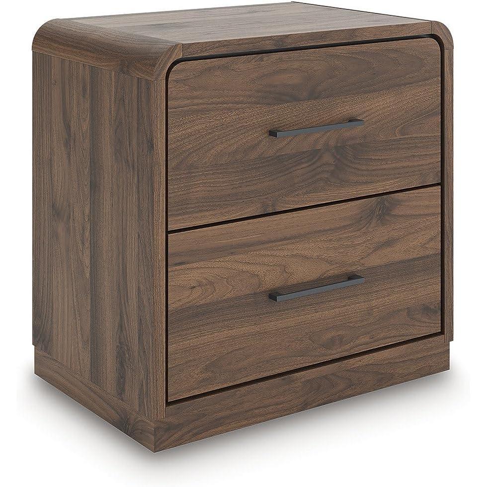 imageSignature Design by Ashley Chadworth Contemporary 2Drawer Nightstand Warm Brown