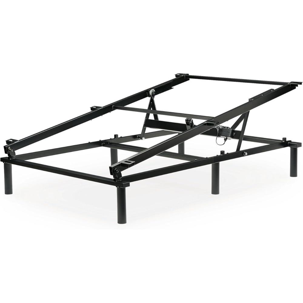 imageSignature Design by Ashley Elevate Traditional Adjustable Lift Kit for Power Base Support Queen amp Full Gray