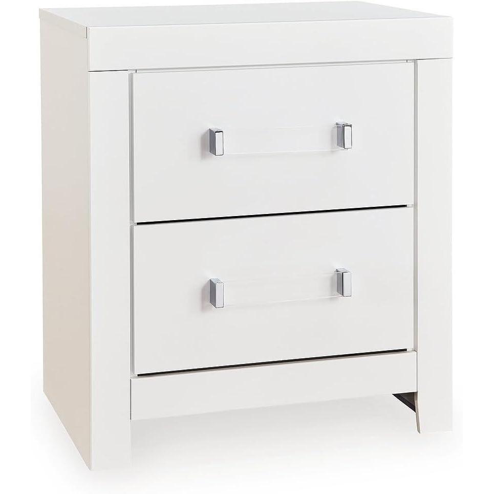 imageSignature Design by Ashley Marzoni Contemporary Nightstand White