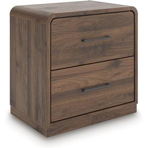 Signature Design by Ashley Chadworth Contemporary 2-Drawer Nightstand, Warm Brown