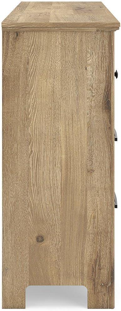 imageSignature Design by Ashley Allihauser Vintage 6Drawer Dresser with Safety Stop and Anti Tipping Light Brown