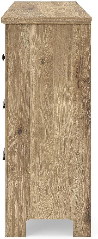 imageSignature Design by Ashley Allihauser Vintage 6Drawer Dresser with Safety Stop and Anti Tipping Light Brown