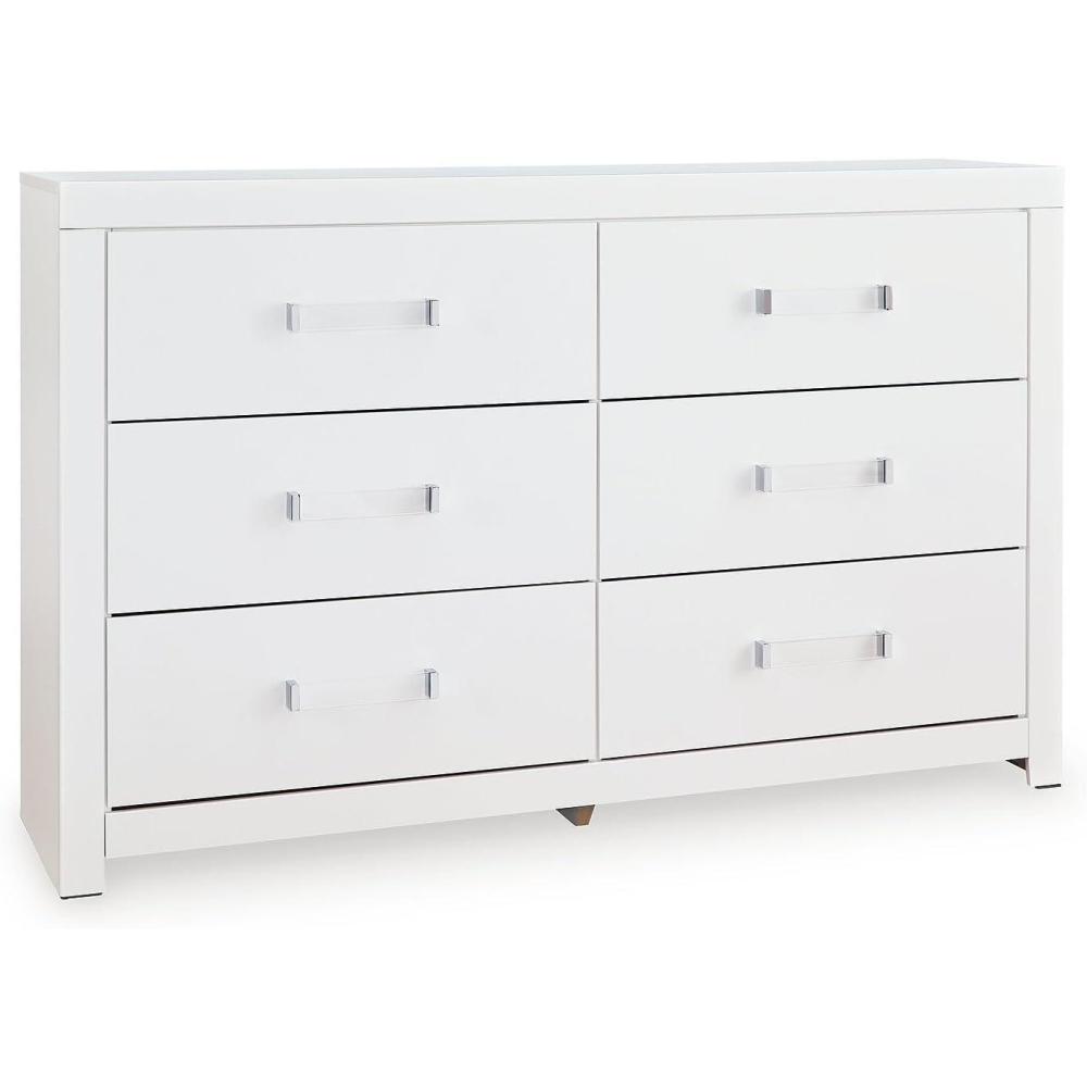 imageSignature Design by Ashley Marzoni Contemporary 6Drawer Dresser with Safety Stop White