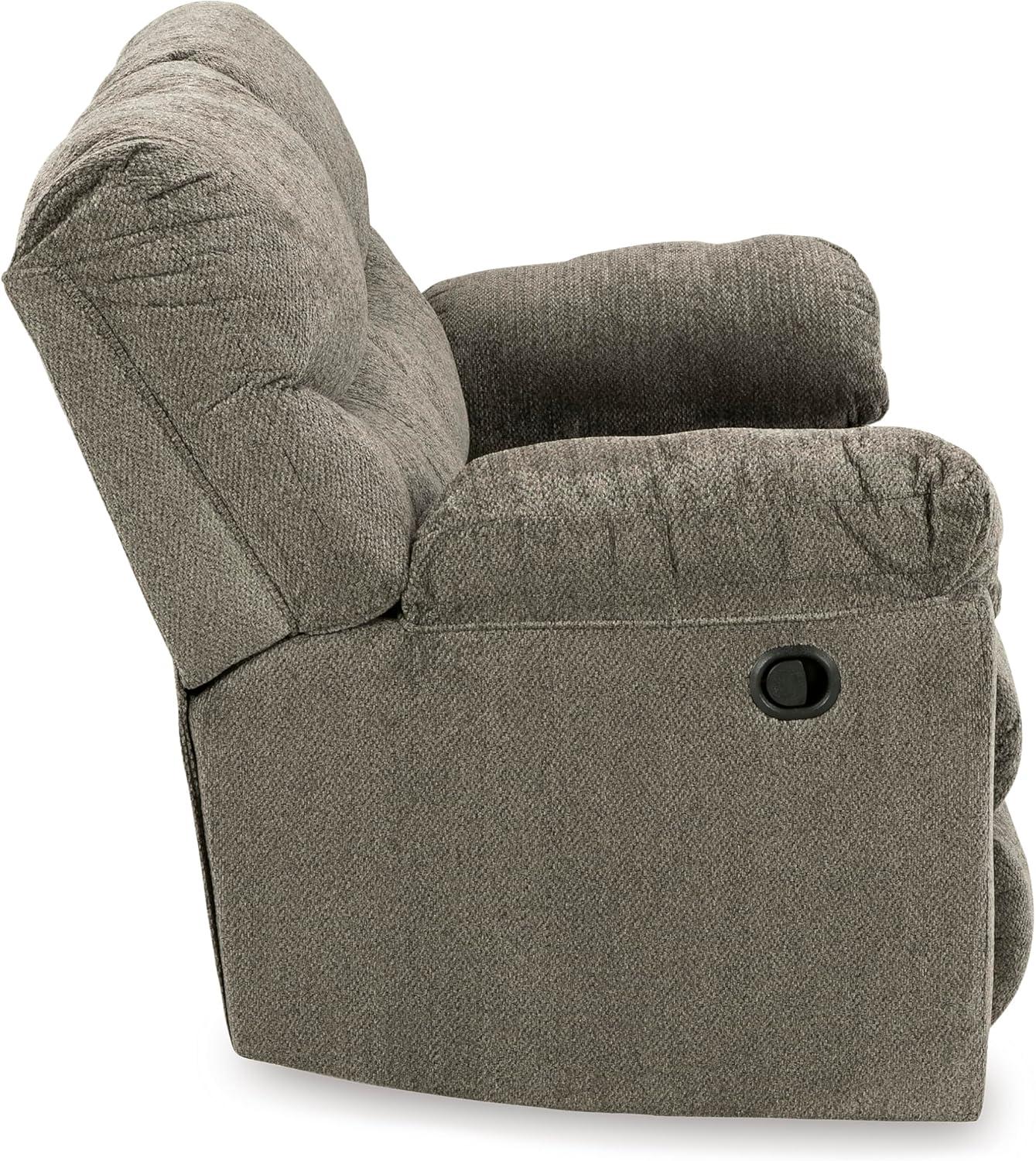 imageSignature Design by Ashley Alphons Transitional Tufted Reclining Loveseat Light BrownBrown
