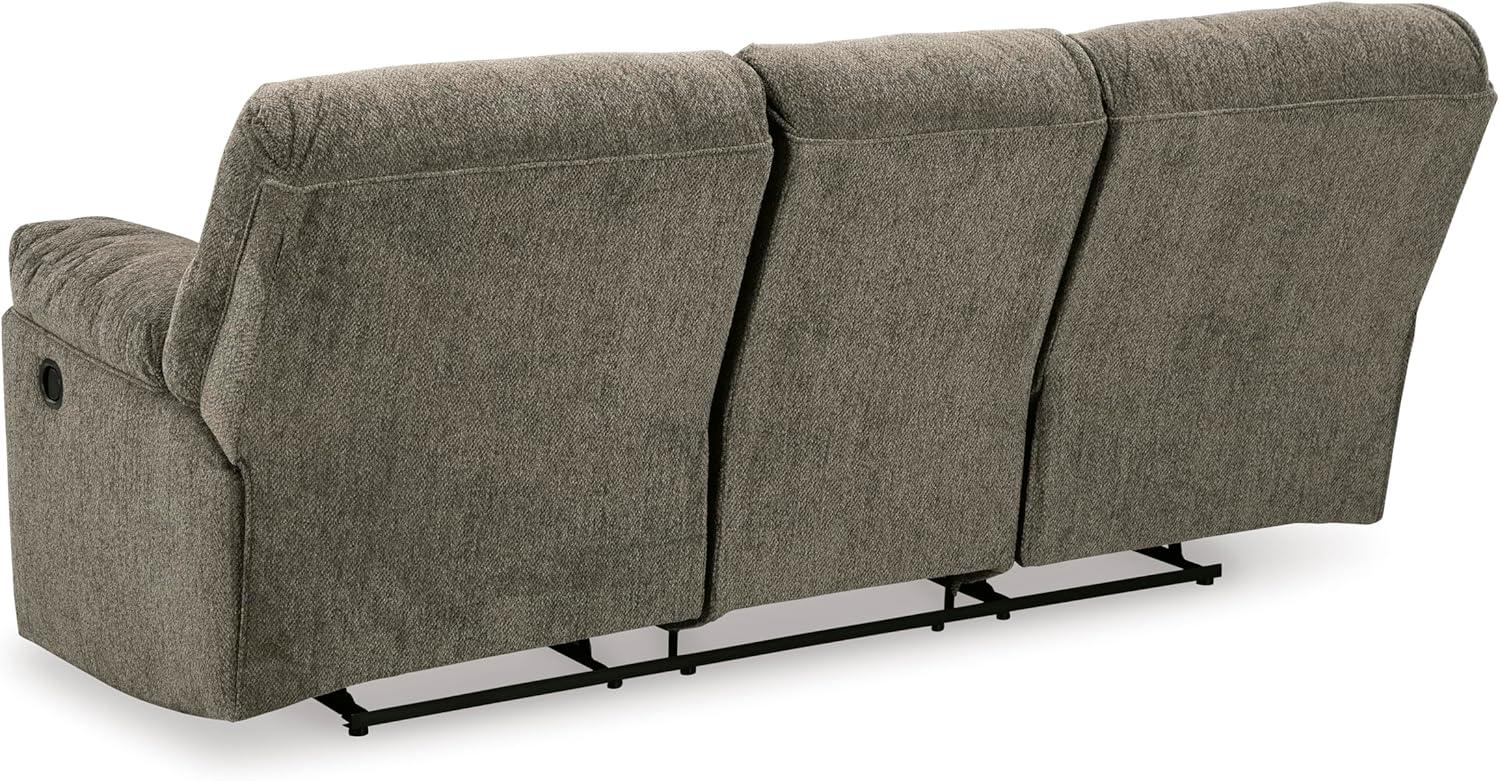 imageSignature Design by Ashley Alphons Transitional Tufted Reclining Sofa Light GrayBrown