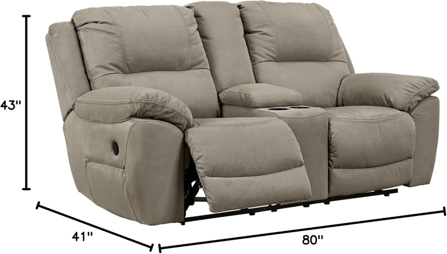imageSignature Design by Ashley NextGen Gaucho Classic Power Reclining Loveseat with Console BeigeBeige