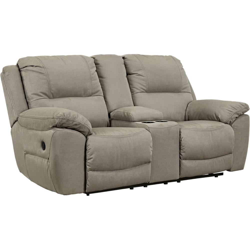 imageSignature Design by Ashley NextGen Gaucho Classic Reclining Loveseat with Console BeigeBeige