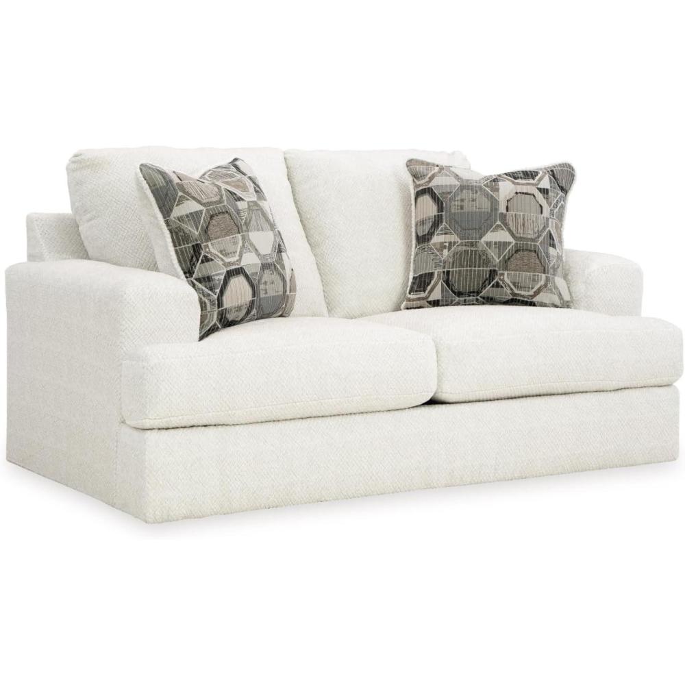 imageSignature Design by Ashley Karinne Coastal Loveseat with Nonskid Legs WhiteWhite