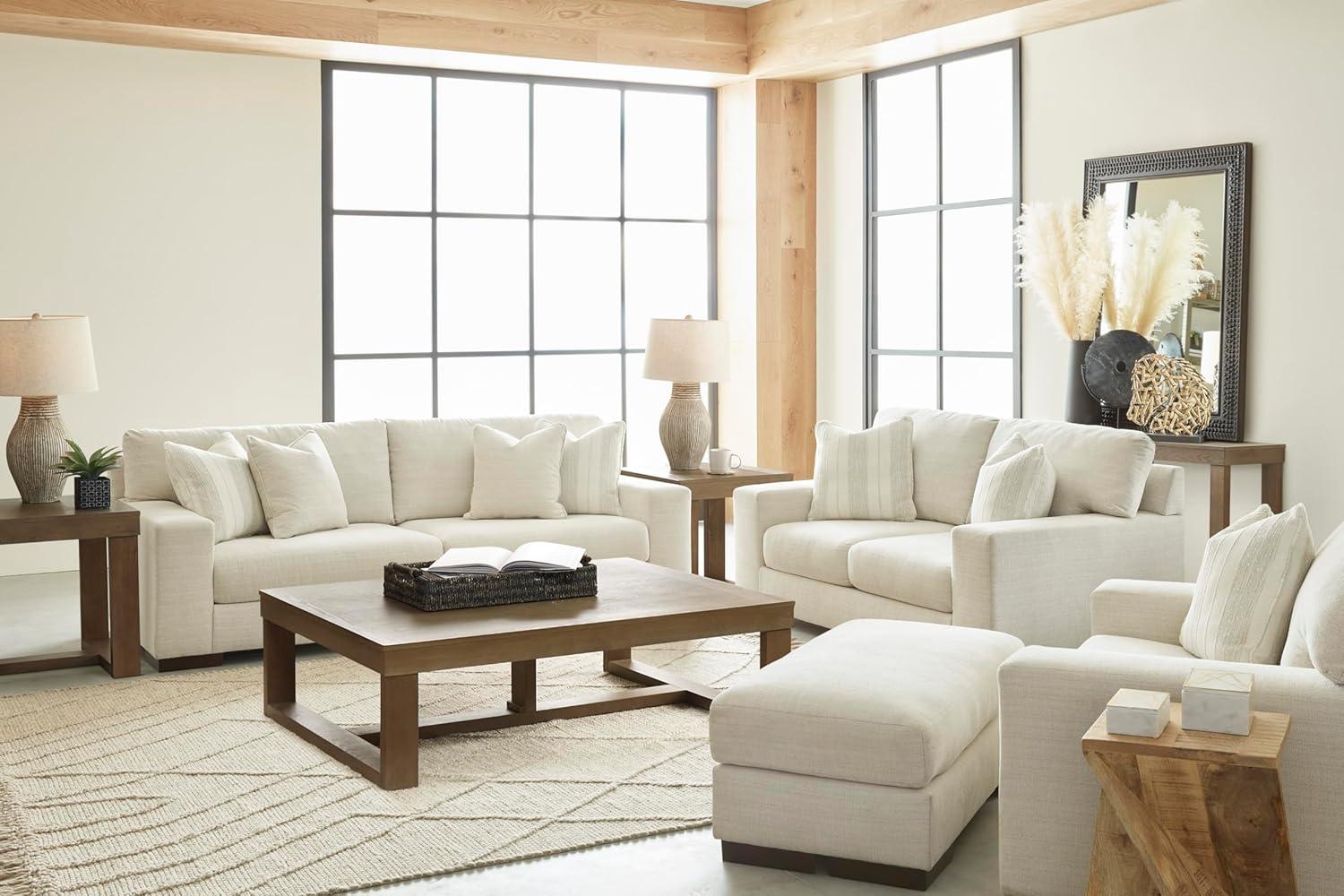 imageSignature Design by Ashley Vayda Contemporary Sofa for Living Room BeigeOff White