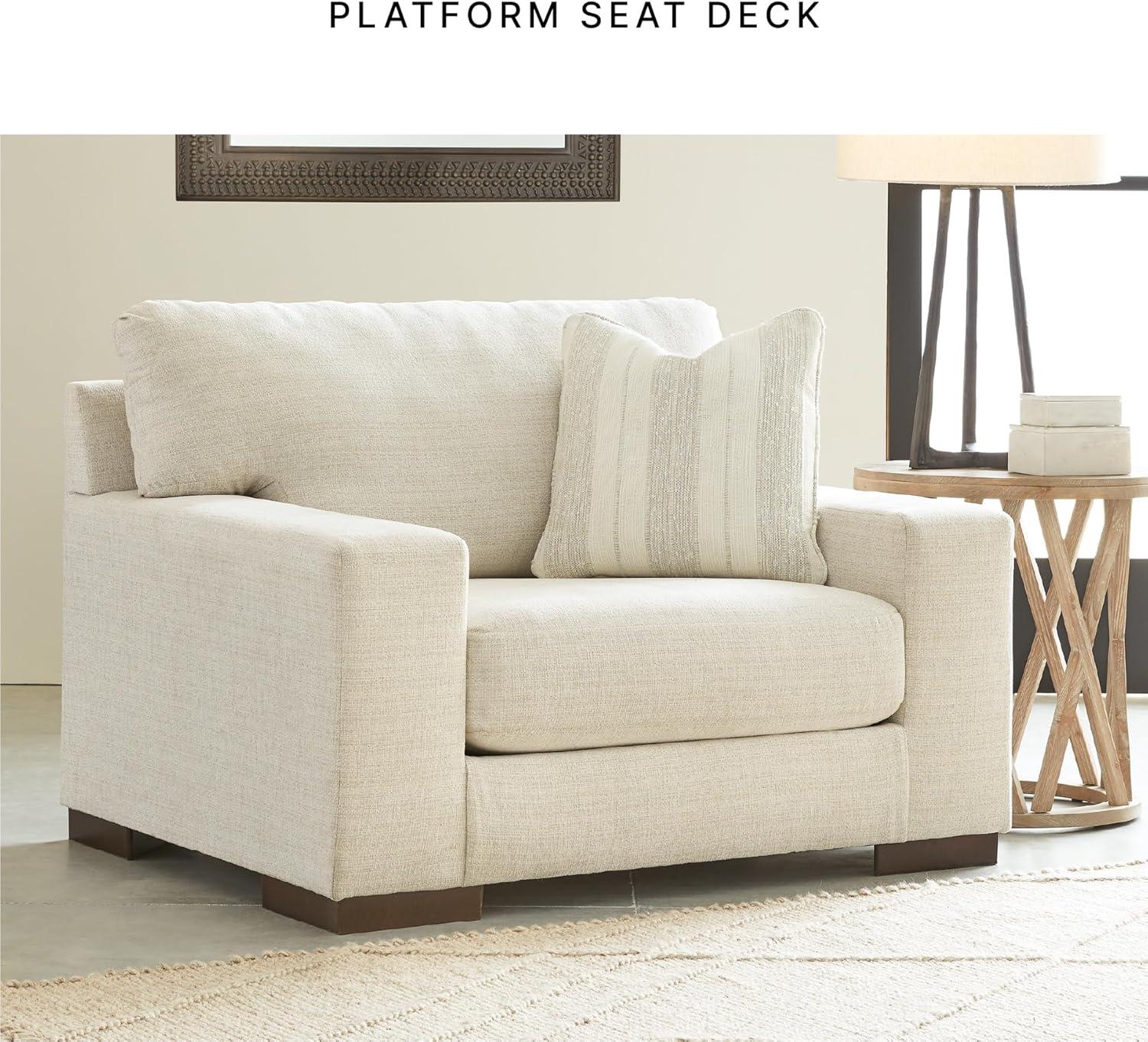 imageSignature Design by Ashley Vayda Contemporary Sofa for Living Room BeigeOff White