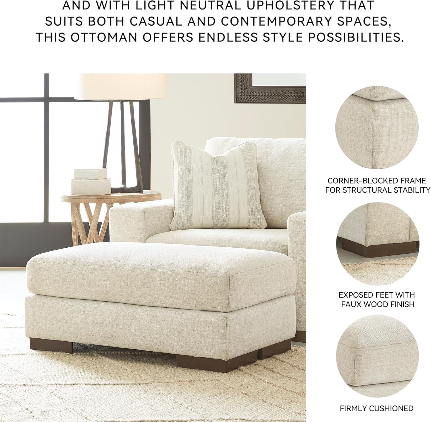 imageSignature Design by Ashley Vayda Contemporary Sofa for Living Room BeigeOff White