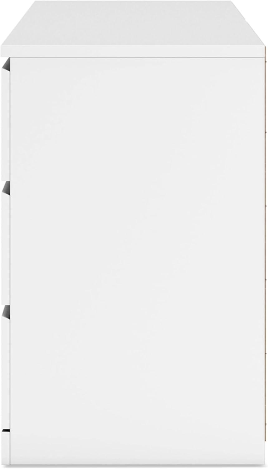 imageSignature Design by Ashley Onita Modern 6Drawer Dresser with AntiTipping Design WhiteWhite