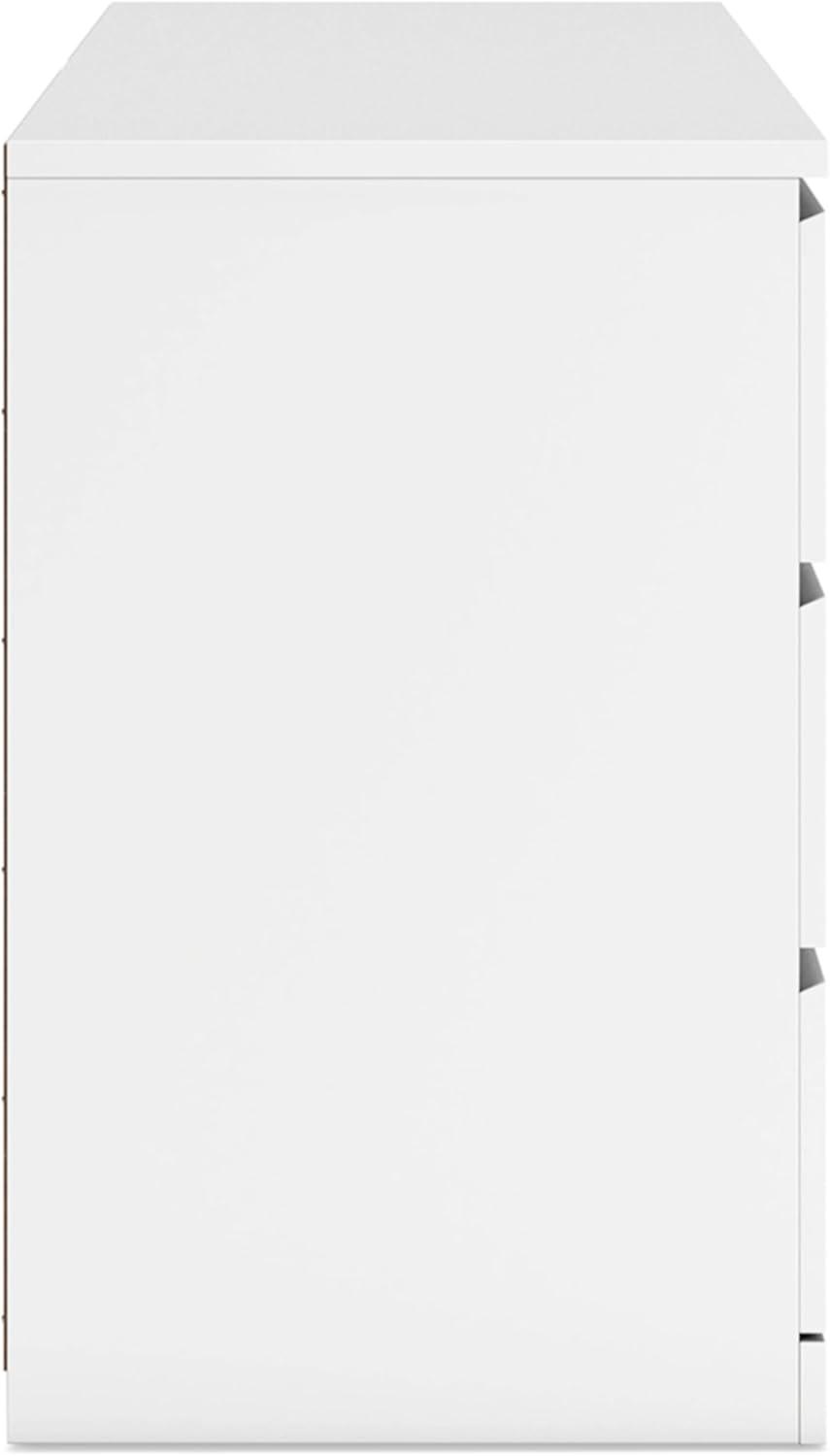 imageSignature Design by Ashley Onita Modern 6Drawer Dresser with AntiTipping Design WhiteWhite