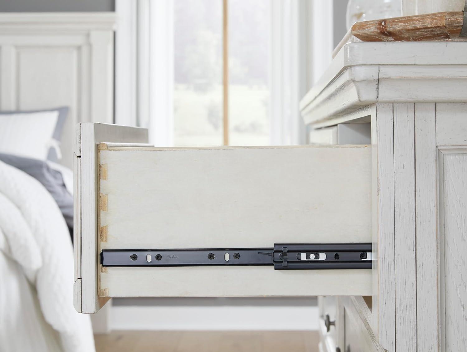 imageSignature Design by Ashley Robbinsdale Casual Dresser with FeltLined Upper Drawer White