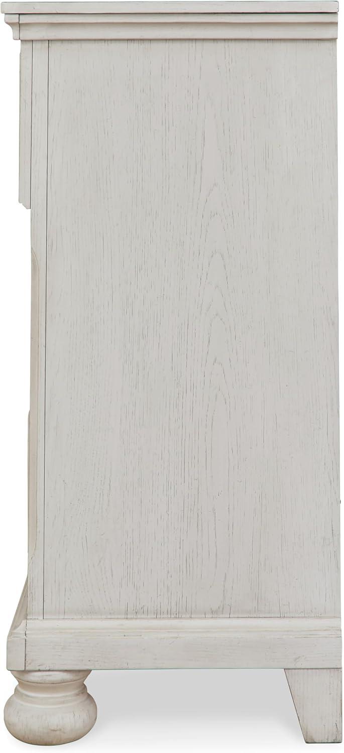 imageSignature Design by Ashley Robbinsdale Casual Dresser with FeltLined Upper Drawer White