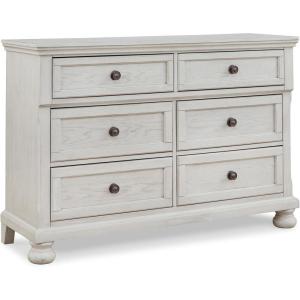 Signature Design by Ashley Robbinsdale Casual Dresser with Felt-Lined Upper Drawer, White