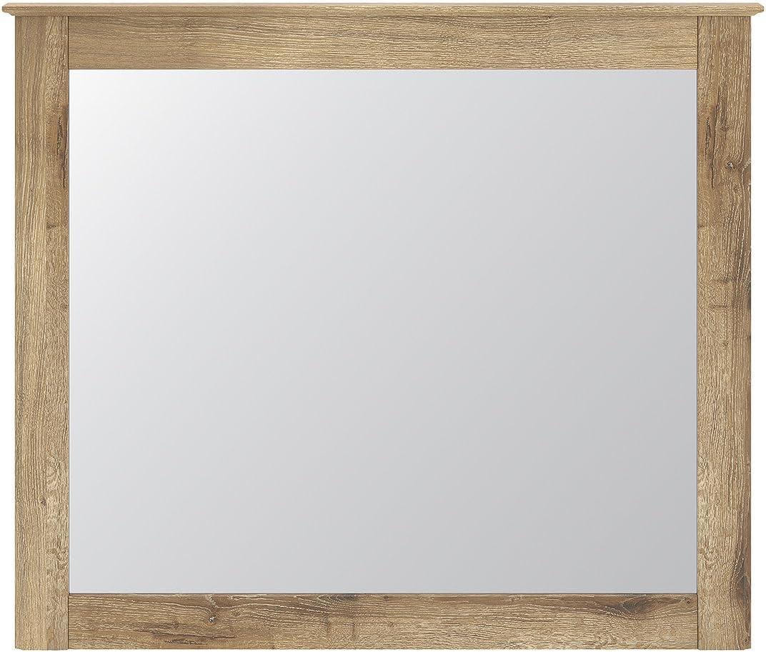 imageSignature Design by Ashley Allihauser Cottage Bedroom Mirror with Thick Frame Light Brown