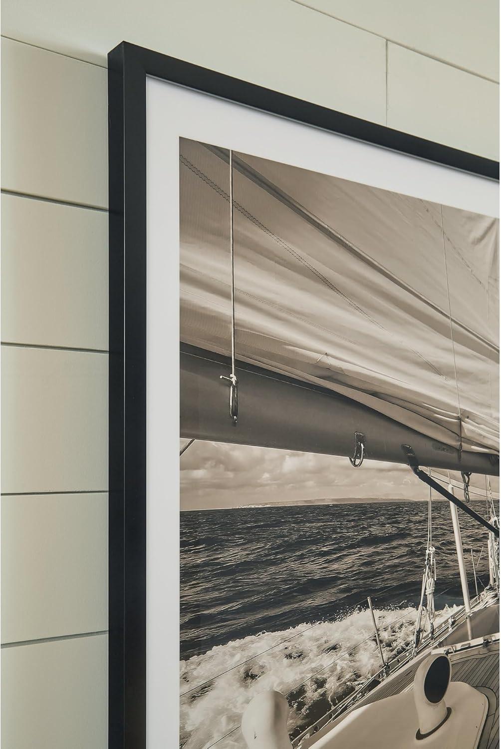 imageSignature Design by Ashley Arlanford Coastal Printed Wall Art 63 47 Inches Light Brown amp White