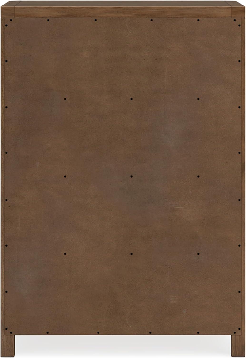 imageSignature Design by Ashley Cabalynn Casual 5 Drawer Chest with Feltlined Top Drawer for Bedroom Light Brown