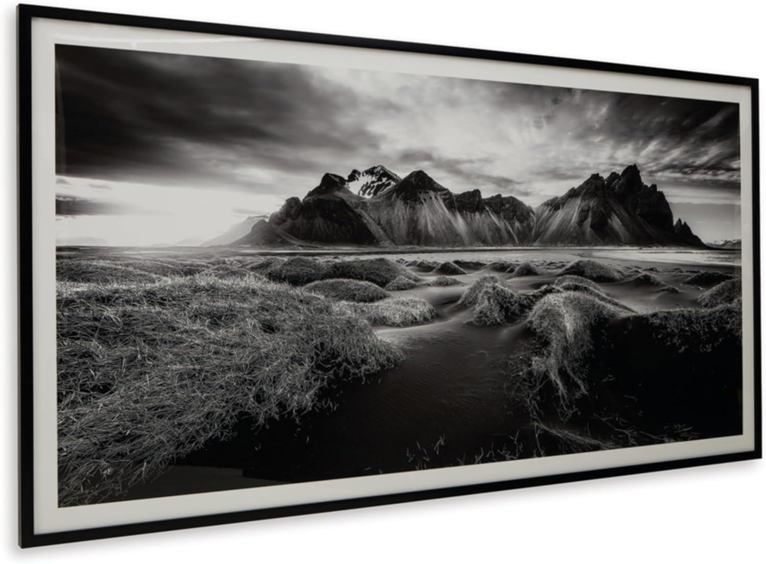 imageSignature Design by Ashley Delstone Contemporary Rectangular Landscape Framed Print Wall Art 87 x 46 Inches Black amp White