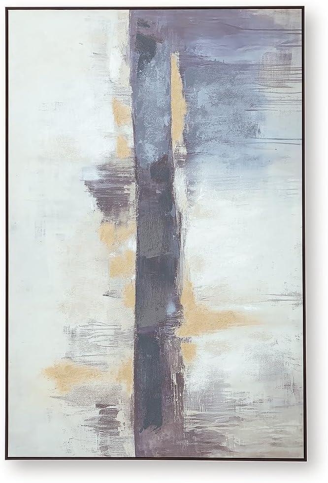 imageSignature Design by Ashley Gatesford Wall Art Large Gallery Wrapped Canvas with Hand Painted Embellishment Black Frame Contemporary Decor for Bedroom Den or Home Office