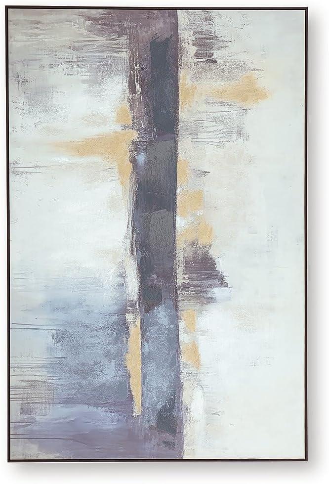 imageSignature Design by Ashley Gatesford Wall Art Large Gallery Wrapped Canvas with Hand Painted Embellishment Black Frame Contemporary Decor for Bedroom Den or Home Office
