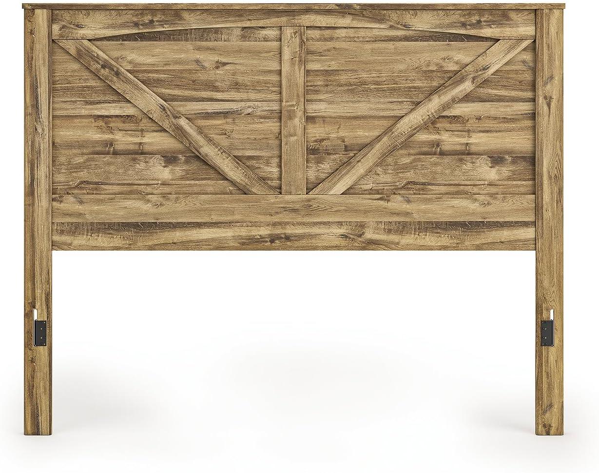 imageSignature Design by Ashley Hastiport Rustic Crossbuck Panel Headboard King Light Brown