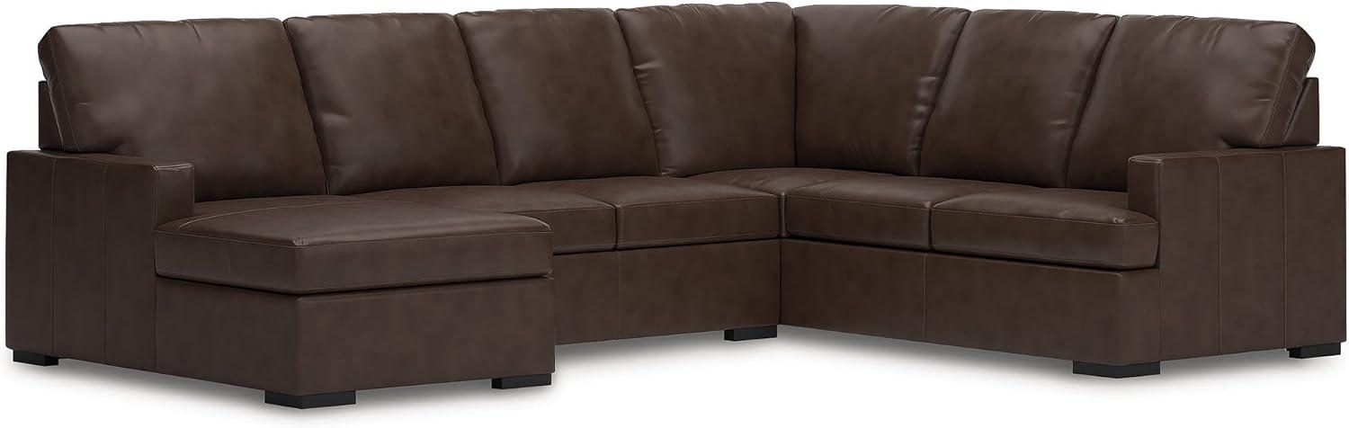 imageSignature Design by Ashley Jarreau Modern Sectional Sleeper Sofa Couch with Chaise Lounge Blue3Piece Sectional w Chaise Left
