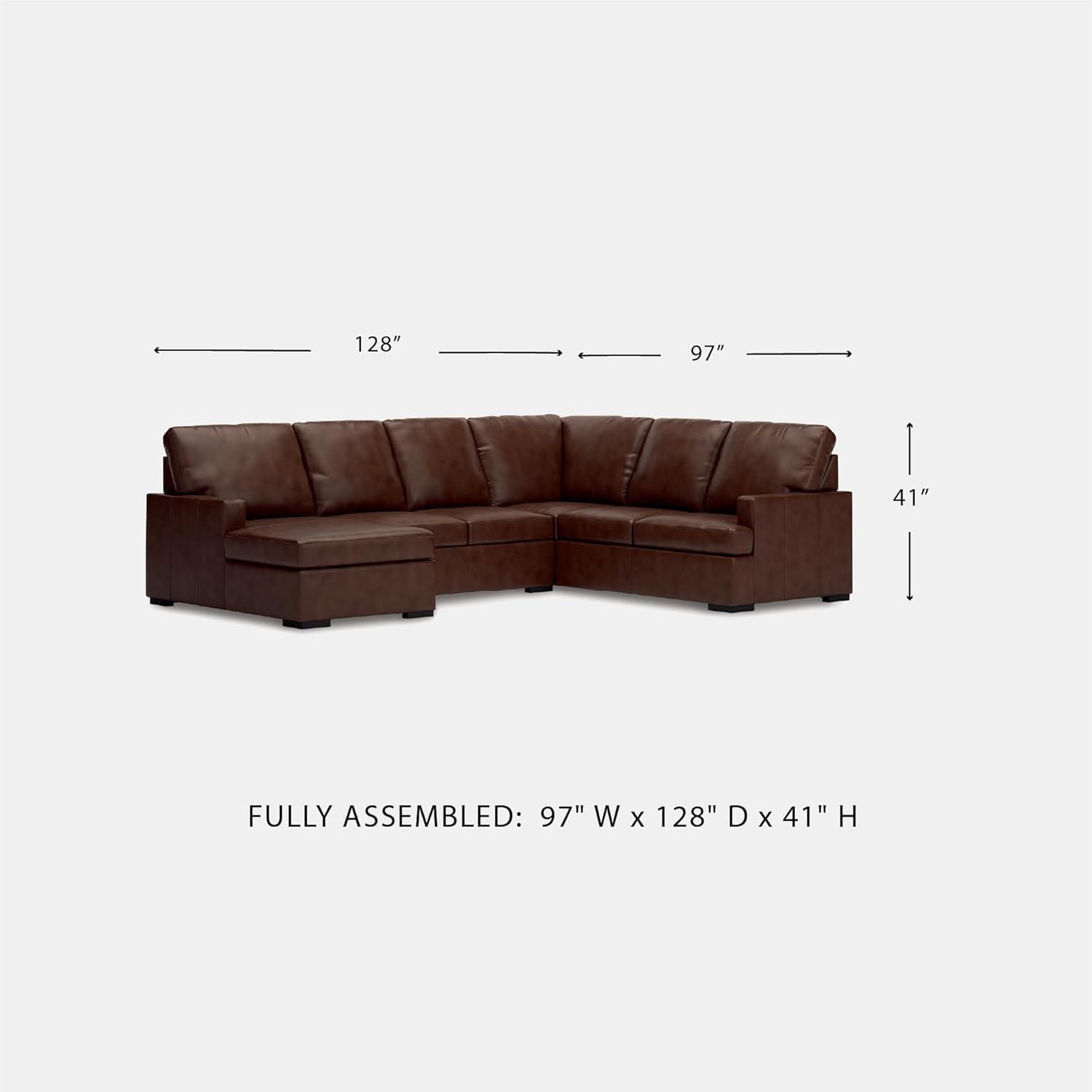imageSignature Design by Ashley Jarreau Modern Sectional Sleeper Sofa Couch with Chaise Lounge Blue3Piece Sectional w Chaise Left