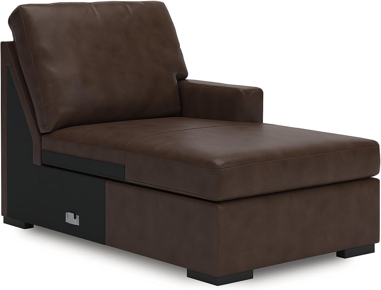 imageSignature Design by Ashley Jarreau Modern Sectional Sleeper Sofa Couch with Chaise Lounge Blue3Piece Sectional w Chaise Right